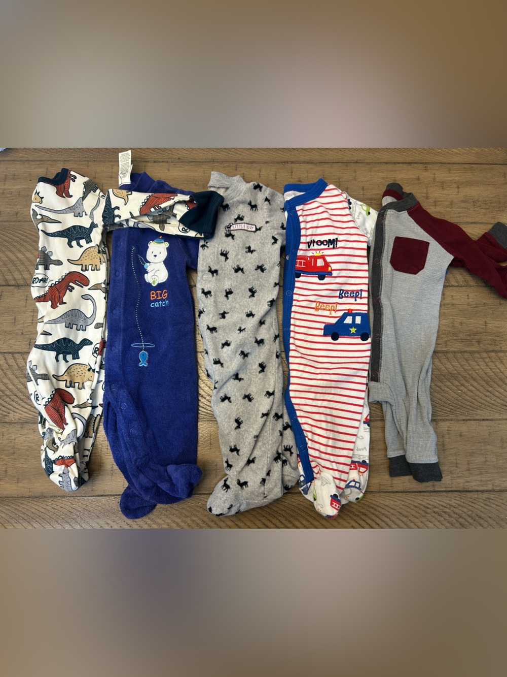 0-3M Baby Boy Bundle of Sleepers